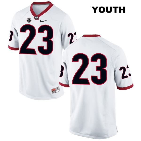 Georgia Bulldogs Youth Mark Webb #23 NCAA No Name Authentic White Nike Stitched College Football Jersey NOQ6156SR